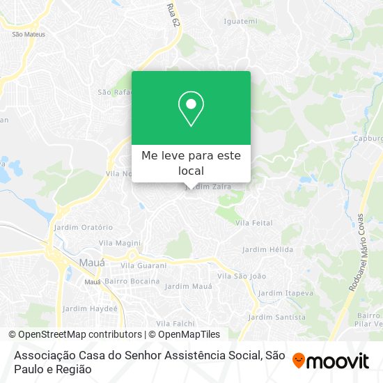 Associação Casa do Senhor Assistência Social mapa