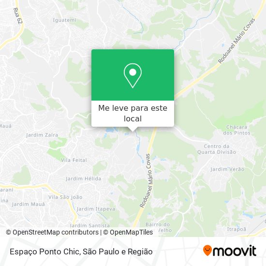 Espaço Ponto Chic mapa