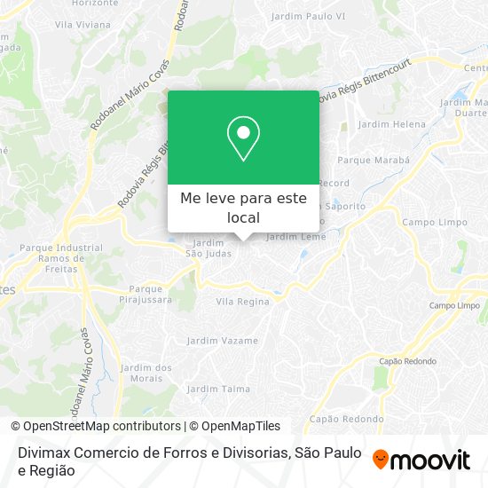 Divimax Comercio de Forros e Divisorias mapa