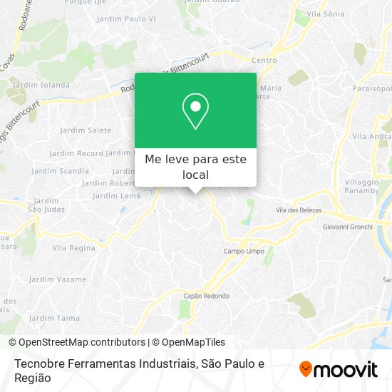 Tecnobre Ferramentas Industriais mapa