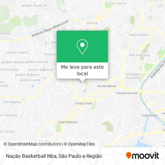 Nação Basketball Nba mapa