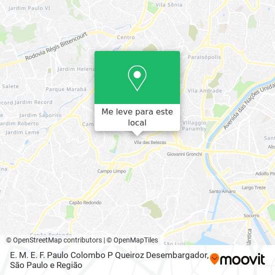 E. M. E. F. Paulo Colombo P Queiroz Desembargador mapa