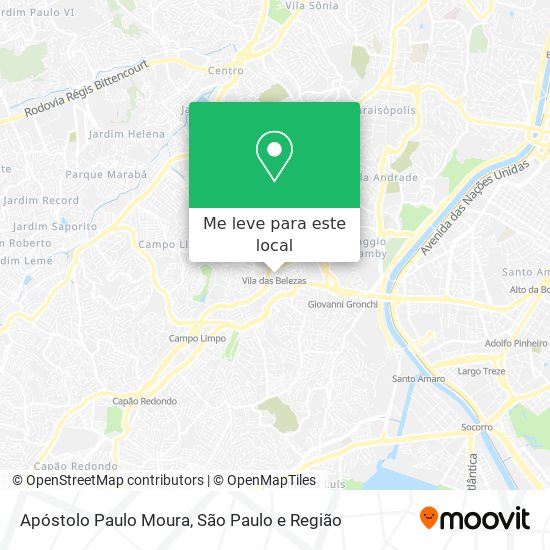 Apóstolo Paulo Moura mapa