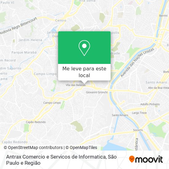 Antrax Comercio e Servicos de Informatica mapa