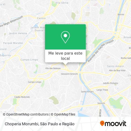 Choperia Morumbi mapa