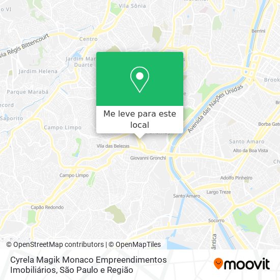 Cyrela Magik Monaco Empreendimentos Imobiliários mapa