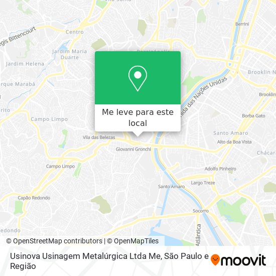 Usinova Usinagem Metalúrgica Ltda Me mapa