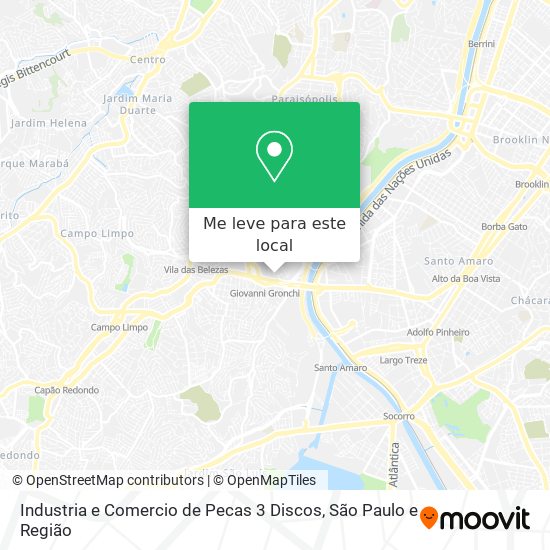 Industria e Comercio de Pecas 3 Discos mapa