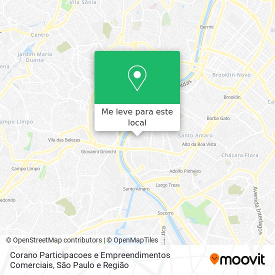 Corano Participacoes e Empreendimentos Comerciais mapa