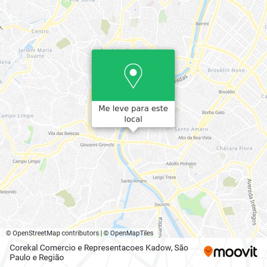 Corekal Comercio e Representacoes Kadow mapa