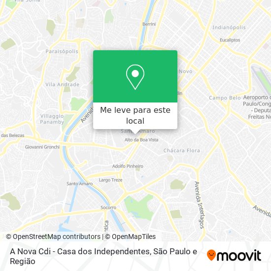 A Nova Cdi - Casa dos Independentes mapa