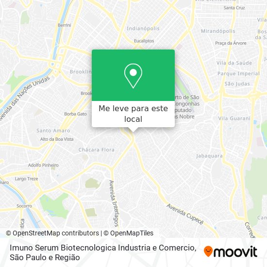 Imuno Serum Biotecnologica Industria e Comercio mapa