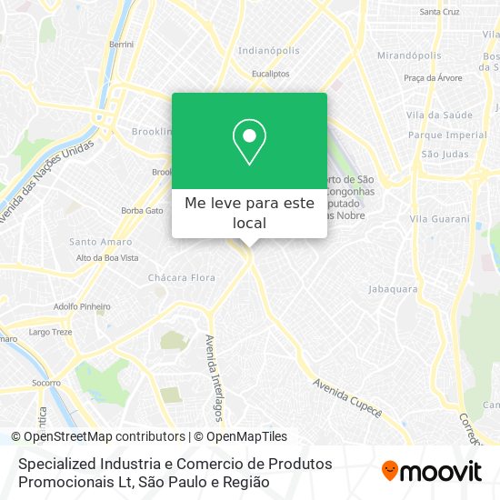 Specialized Industria e Comercio de Produtos Promocionais Lt mapa