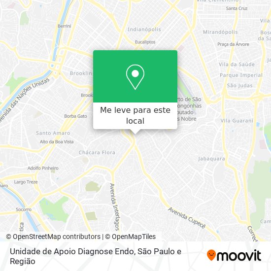 Unidade de Apoio Diagnose Endo mapa