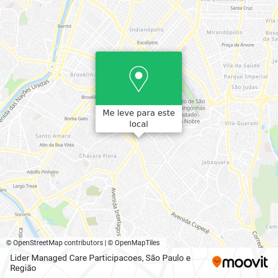 Lider Managed Care Participacoes mapa