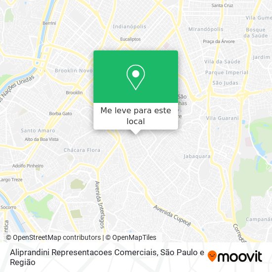 Aliprandini Representacoes Comerciais mapa