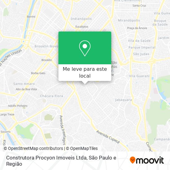 Construtora Procyon Imoveis Ltda mapa