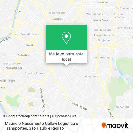 Mauricio Nascimento Callovi Logistica e Transportes mapa