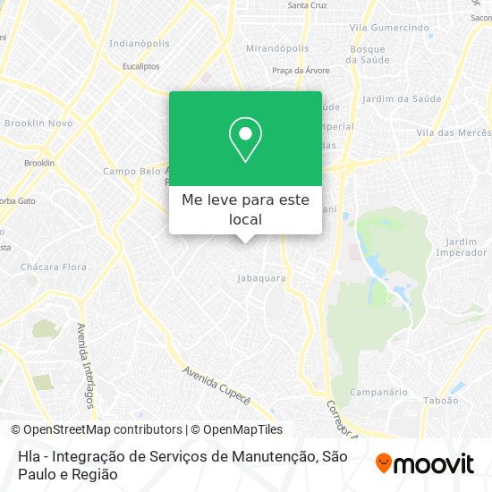 Hla - Integração de Serviços de Manutenção mapa