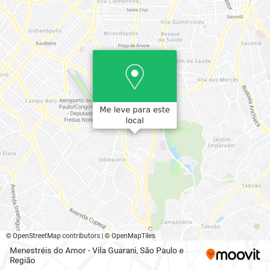 Menestréis do Amor - Vila Guarani mapa