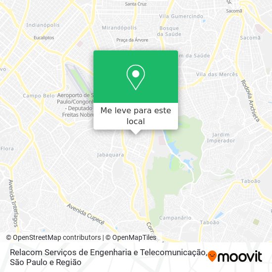 Relacom Serviços de Engenharia e Telecomunicação mapa