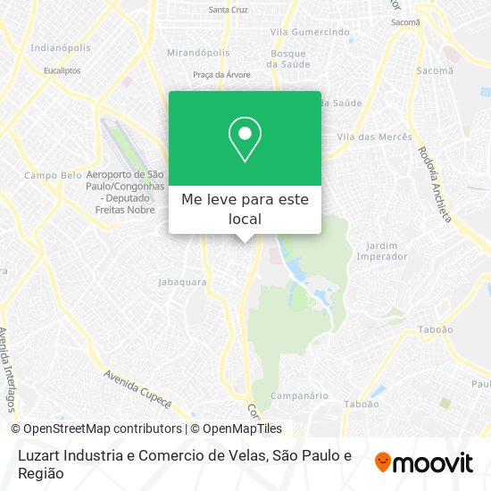 Luzart Industria e Comercio de Velas mapa