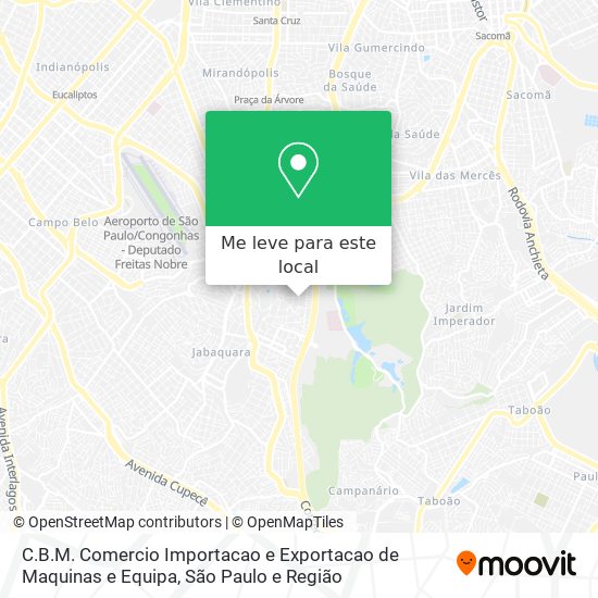 C.B.M. Comercio Importacao e Exportacao de Maquinas e Equipa mapa