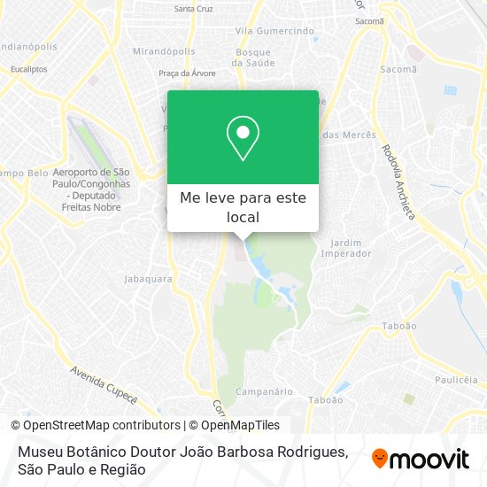 Museu Botânico Doutor João Barbosa Rodrigues mapa