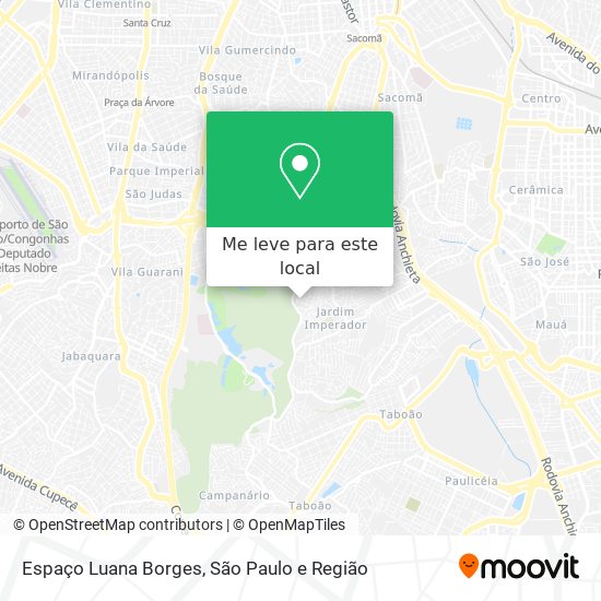 Espaço Luana Borges mapa