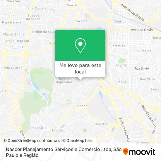 Náscer Planejamento Serviços e Comércio Ltda mapa