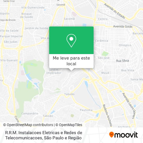 R.R.M. Instalacoes Eletricas e Redes de Telecomunicacoes mapa