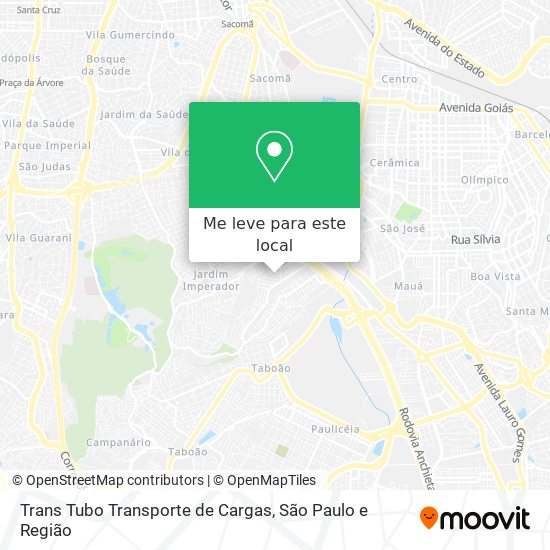 Trans Tubo Transporte de Cargas mapa