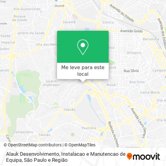 Alauk Desenvolvimento, Instalacao e Manutencao de Equipa mapa