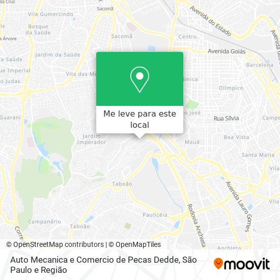 Auto Mecanica e Comercio de Pecas Dedde mapa