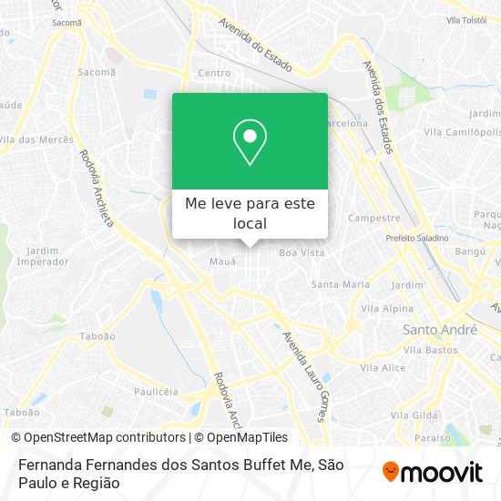 Fernanda Fernandes dos Santos Buffet Me mapa