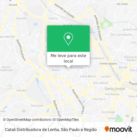 Catali Distribuidora de Lenha mapa