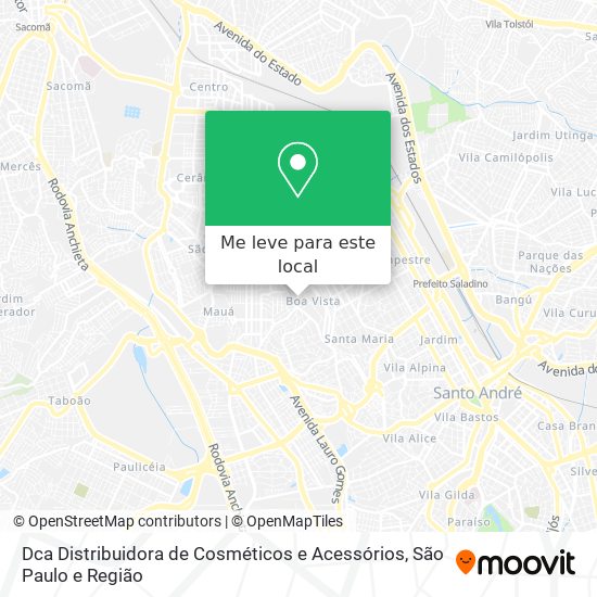 Dca Distribuidora de Cosméticos e Acessórios mapa
