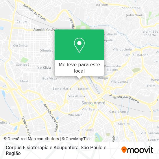 Corpus Fisioterapia e Acupuntura mapa