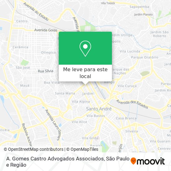 A. Gomes Castro Advogados Associados mapa