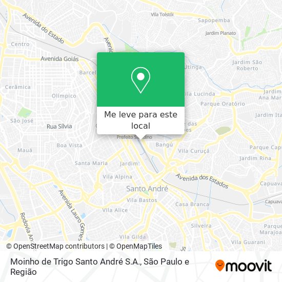Moinho de Trigo Santo André S.A. mapa