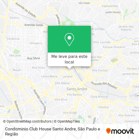 Condominio Club House Santo Andre mapa