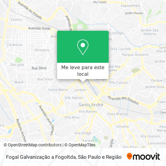 Fogal Galvanização a Fogoltda mapa