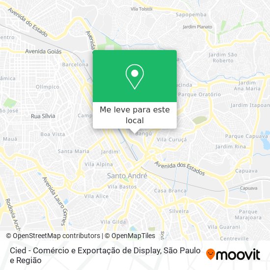 Cied - Comércio e Exportação de Display mapa