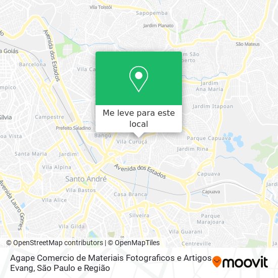 Agape Comercio de Materiais Fotograficos e Artigos Evang mapa