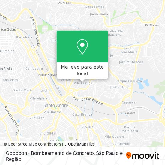 Gobocon - Bombeamento de Concreto mapa