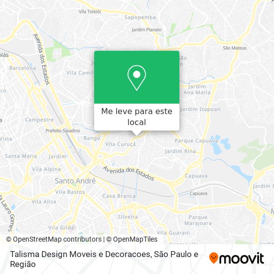 Talisma Design Moveis e Decoracoes mapa