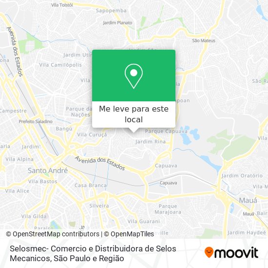 Selosmec- Comercio e Distribuidora de Selos Mecanicos mapa
