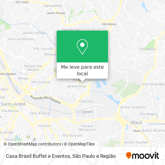 Casa Brasil Buffet e Eventos mapa
