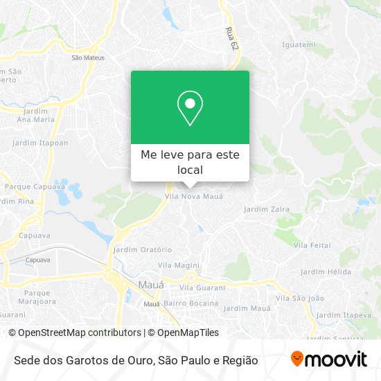 Sede dos Garotos de Ouro mapa