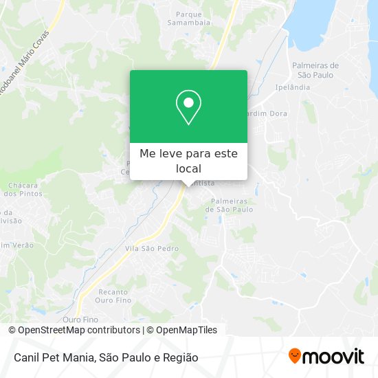 Canil Pet Mania mapa